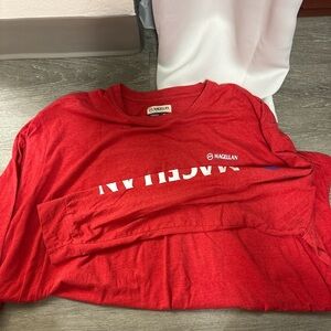 Magellan Outdoors Kids Bright Red Long Sleeve Tee